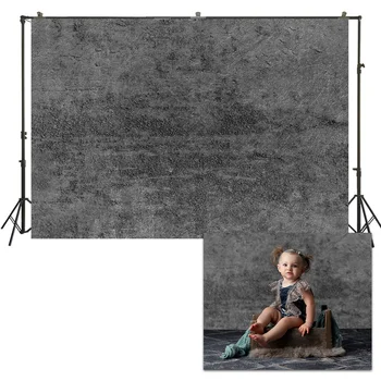 

HUAYI Photo Background Newborns Photography Backdrop Abstract Dark Grey Solid Brick Wall Studio Portraits Photoshoot Drops US228