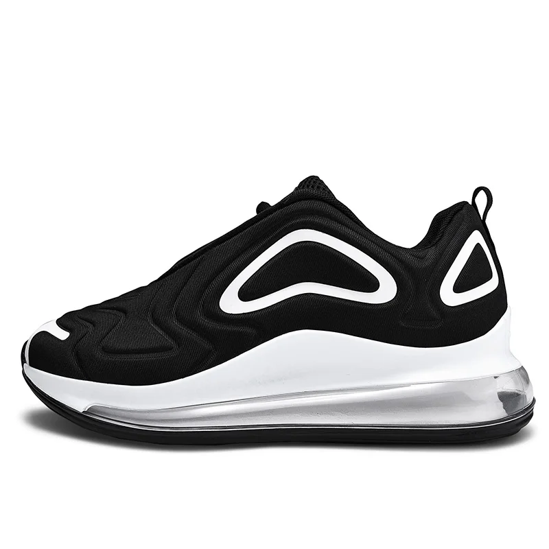 Мужские кроссовки для бега для взрослых, спортивные кроссовки, максимальный размер 39-47, амортизирующие уличные дышащие унисекс кроссовки для фитнеса, спортивная обувь для мужчин, красный цвет - Цвет: 1980 Black White