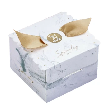 

Angel Candy Box Wedding Favor and Square Gift Box Sweet Paper Bags for Wedding Decoration Baby Shower Event Party Supplies