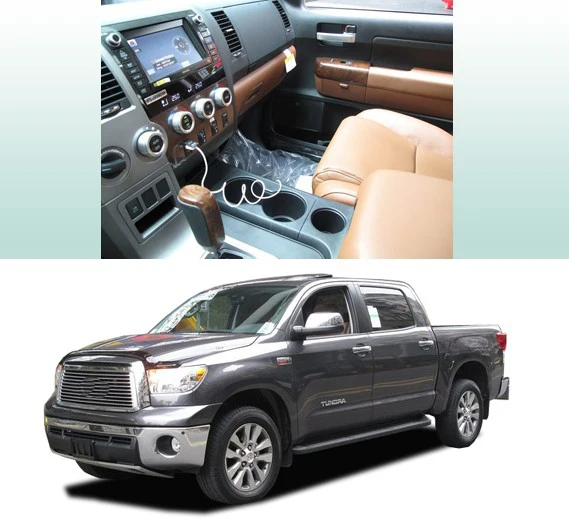 Автомобильный облицовка аудио Панель рамки Даш Комплект для Tundra 2007 2008 2009 2010