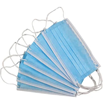 

10pcs Non Woven Filter Wholesale 3 Ply Face Mask Disposable Dust Anti Pollution Earloop Face Mask for Adult Mouth Masks Health