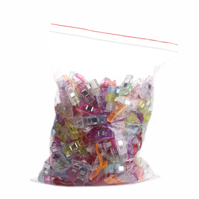 25/50/100/200Pcs Sewing Clips Multicolor Plastic Clips Fabric Clamps Patchwork Craft Clips Clothing Clips Holder Quilting Clip needle arts and crafts Needle Arts & Craft