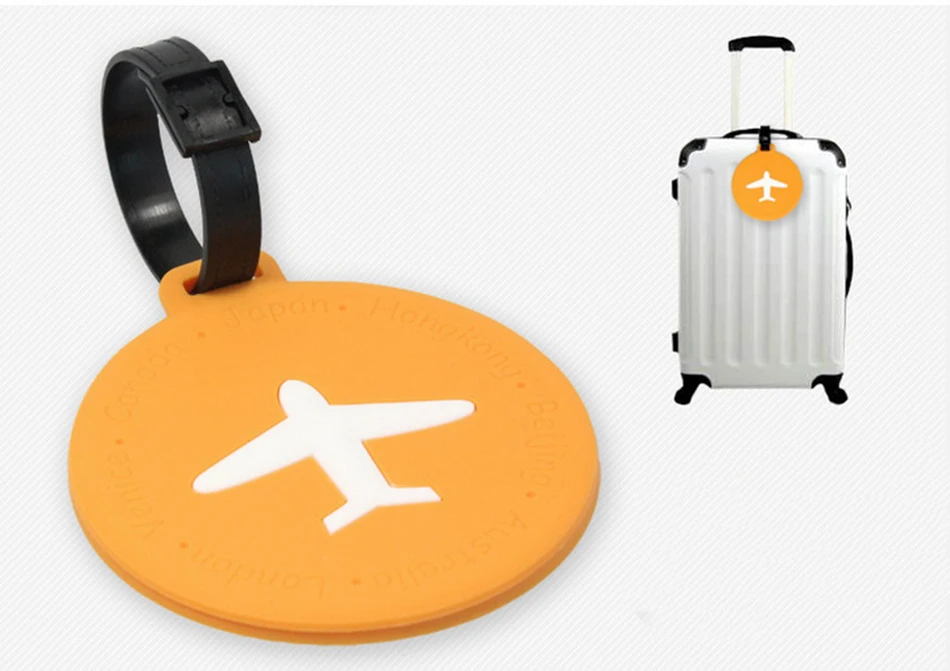 Модный авиационный идентификатор метки для багажа держатель для чемодана Портативный силикагель для женщин креативный багажный пансион дорожные аксессуары