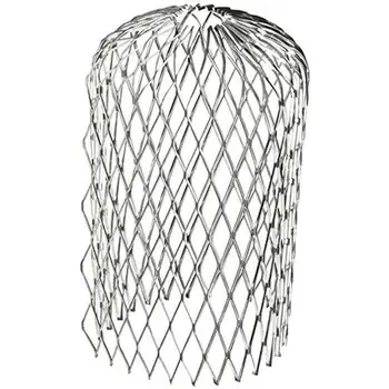 

4pcs Gutter Guard Anti Rust Stop Blockage Leaves Debris Strainer Aluminum Filter 60*50mm Eave Cover Expandable Durable Practical