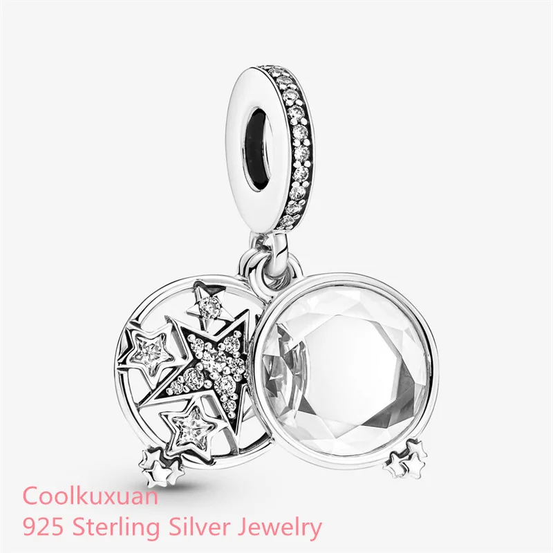 

Бусины-подвески со звездами, серебро 100% пробы