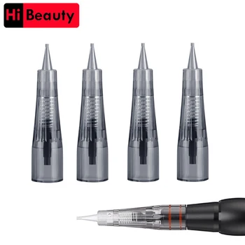 

30pcs/lot Tattoo Permanent Needles Cartridges 1P 1RL For Permanent Eyebrow Lips Embroidery Microblading Makeup Anesthetic Free