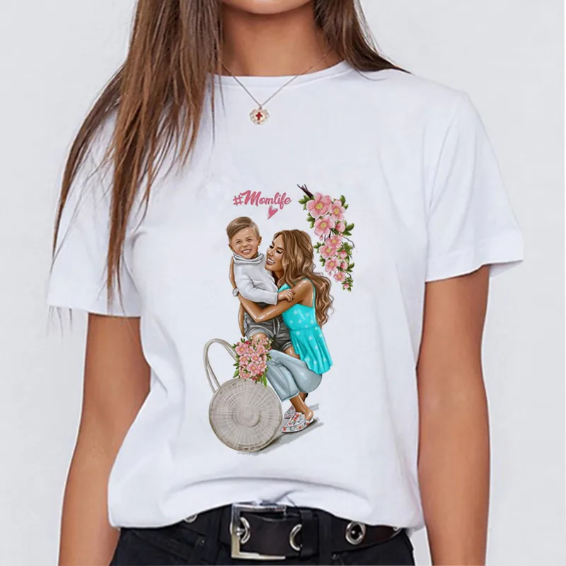 Modern mom fashionable T-shirt Korean fashion clothing street clothing female T-shirt to send girlfriends friends holiday gifts