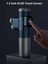 

KiCA Pro Double Head Massage Gun Professional Deep Muscle Massager for Body Relax Fitness Pain Relief Slimming with Touch Screen