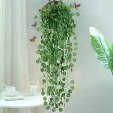 

Artificial Plants Of Vine False Flowers Ivy Vine Foliage Home Decor Plastic Rattan String For The Wedding Party Home Bar Garden