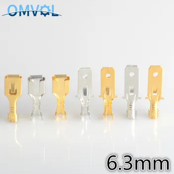 

50pcs 6.3mm Crimp Terminal Female with Male Spade Connector