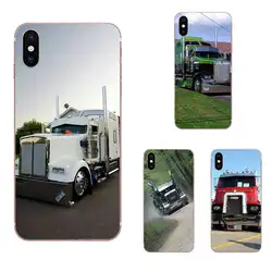 Грузовики peterbilt кожа для Galaxy Grand A3 A5 A7 A8 A9 A9S On5 On7 Plus Pro Star 2015 2016 2017 2018 мягкий чехол