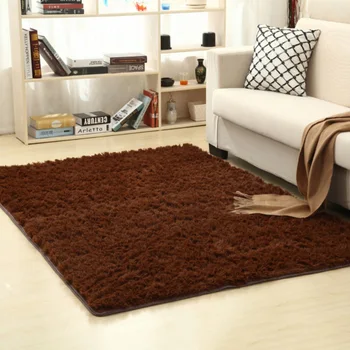 

2020Soft Silk Wool Rug Indoor Modern Shag Area Rug Silky Rugs Bedroom Floor Mat Baby Nursery Rug Children Carpet Super
