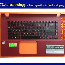 Wellendorff 96% верхняя оболочка для ноутбука ACER Aspire E15 ES15 ES1-511 ES1-520 ES1-521 ES1-522 palmrest верхняя крышка клавиатура, красный