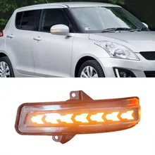 Năng Động Đèn LED LED Tín Hiệu Bên Cánh Gương Chiếu Hậu Tuần Tự Blinker Đèn 2 Chiếc Dành Cho Xe Suzuki Swift 2014 2015 2016 2017