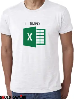 

I Simply Excel T Shirt Unisex Funny Cotton Microsoft Excel Harajuku streetwear shirt men Word Nerdy New