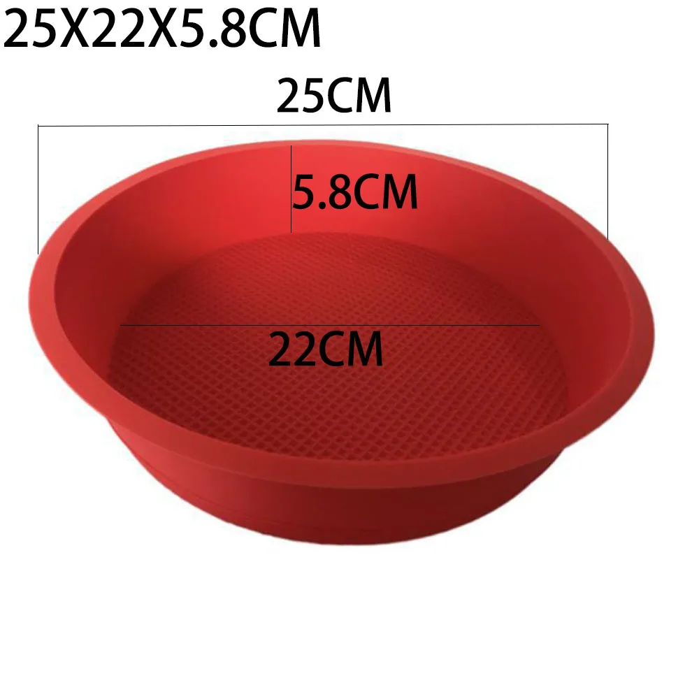 1PC Round Silicone Mold Nonstick Baking Pan Layer Cake Mould Bakeware  Chocolate Pastry Tools Kitchen Accessories 4/6/8/10 Inch - AliExpress