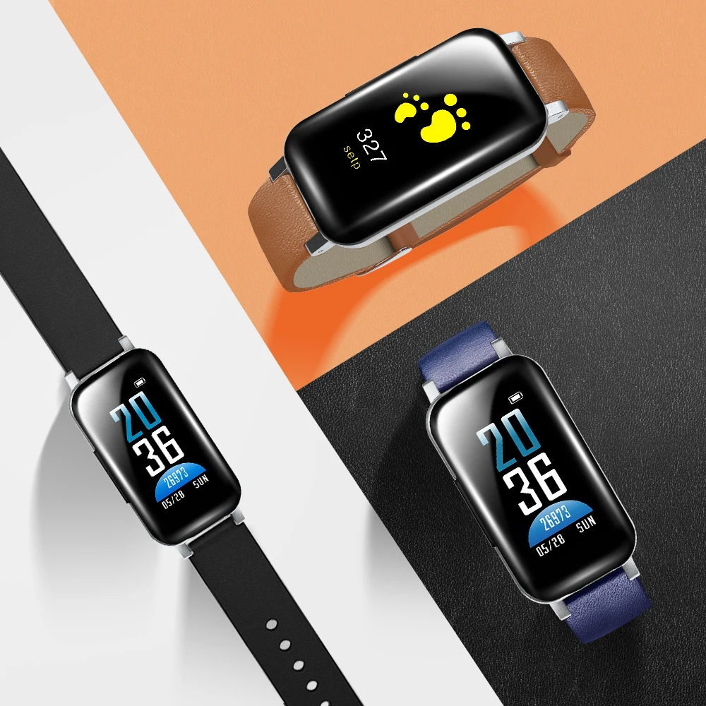 2-в-1 наушники-вкладыши Tws с Беспроводной Bluetooth наушники 5,0 Фитнес браслет монитор сердечного ритма спортивные часы для Ios Android телефон