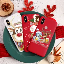 Рождество Лось для ТПУ Xiaomi mi CC9 9T Pro 9 SE F1 A1 A2 5X6X8 Lite красный mi Note 8 7 6 5 Pro 7 K20 Pro 7A 6A счастливый новогодний чехол