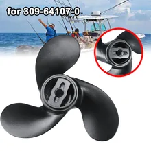 7,4x5,7 Морской Пропеллер 309-64107-0 алюминиевый сплав для Nissan Tohatsu Evinrude Джонсон 2,2-3.3HP черный 3 лезвия R вращение
