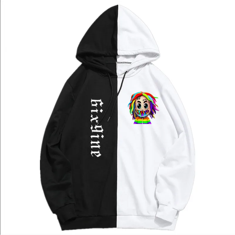 

New 69 6ix9ine Cartoon Hoodies Men/Woman Funny Clothing Rapper Hip Hop Street Wear Sweatshirt Doppel Farbe Hoodies Pullover
