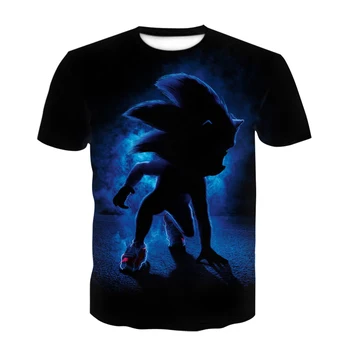 

2-14Y Birthday Christmas boy's t shirt Supersonic sonic t-shirt children's clothing child's tee clothes costume for kids tops