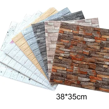 3D Brick Wall Panels Peel And Stick Adhesive Wallpaper For Living Room Bedroom Background Kitchen Wall Decoration