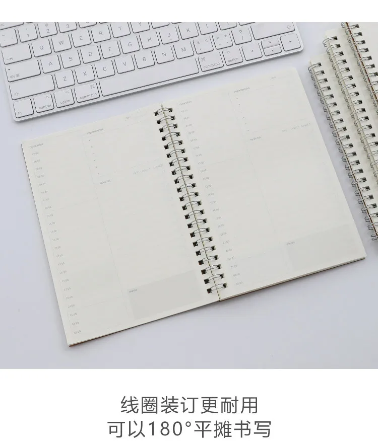 Еженедельник для планировщика спиральный крафт-блокнот Caderno Journal Grid Lined Cuadernos Y Libretas канцелярские принадлежности A6 Binder Notizbuch