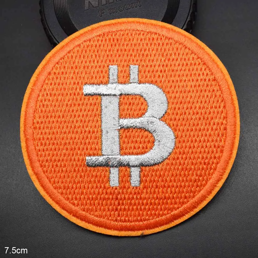 Bitcoin Iron On Patch Full Embroidered Clothes Patch For Clothing Clothes  Garment - AliExpress