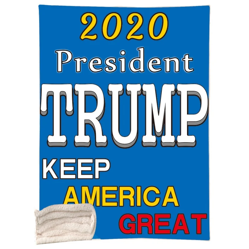 150x200 см Покрывало с принтом Trumps двустороннее мягкое плюшевое одеяло для взрослых и детей - Цвет: A3