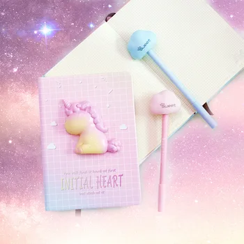 

A6 Pink Girl's Kawaii Notebook Unicorn Notebook Gift Box Record Life Stationery Gifts Diary Student School Suplies Gift