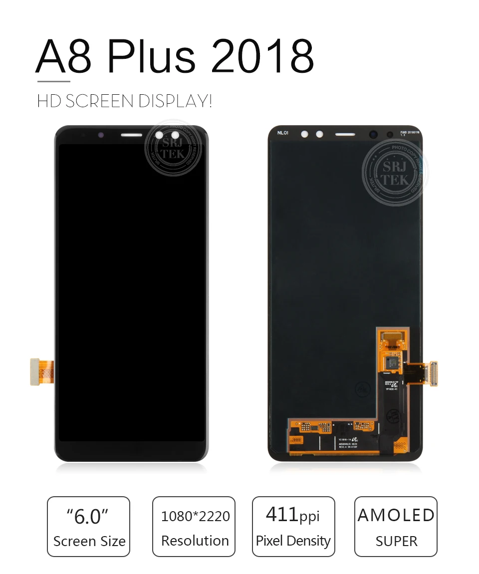 ЖК-экран для SAMSUNG Galaxy A8 Plus ЖК A730 A8 ЖК A530 сенсорный дигитайзер замена