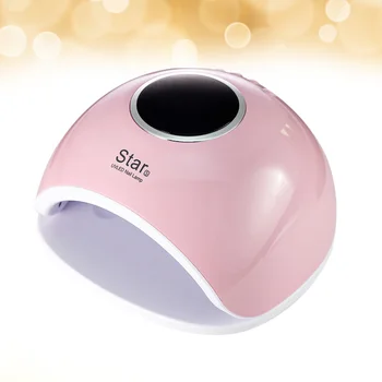 

72W UV LED Nail Lamp Gel Polish Curing Manicure Nail Dryer Nail Art Manicure Tools with US Plug (Pink)