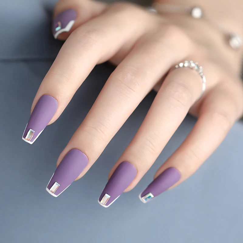 HNUIX 500pcs Long Coffin False Nails Ballerina Nail Tips Full Cover Acrylic Clear Nails False Nails For Gel Nails