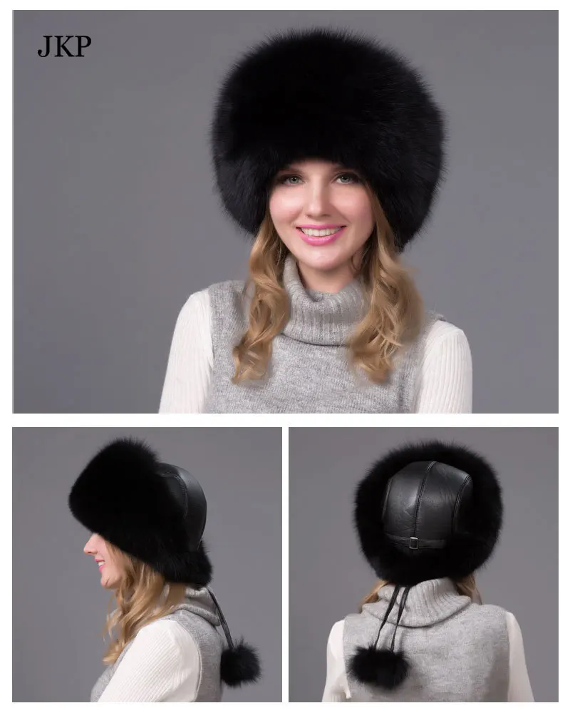Женская зимняя шапка из натурального Лисьего меха, эластичная теплая мягкая пушистая натуральная зимняя шапка, женская шапка, шапки-бини, трендовые Роскошные фестивальные