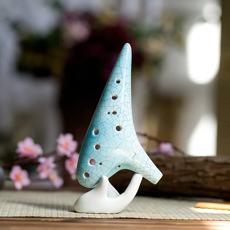 

12 hole ocarina wholesale alto C professional ice crack ocarina Intonation sound good