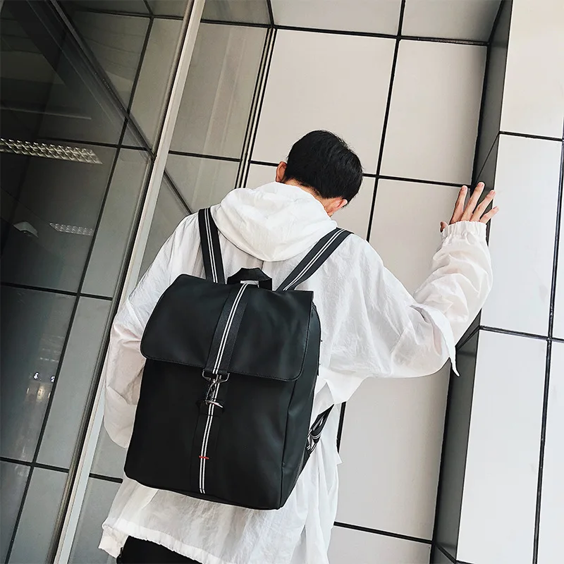 

Fashion New Korean Edition Men's Shoulder Backpack High School Students Leisure Nylon Backpack Fast-selling Wholesale