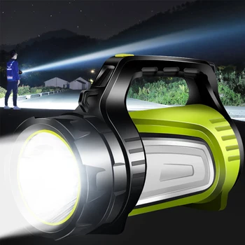 

Portable Searchlight Handheld Light USB Rechargeable LED Flashlight Spotlight Lantern Flashlight Outdoor Camping Travel Hunting