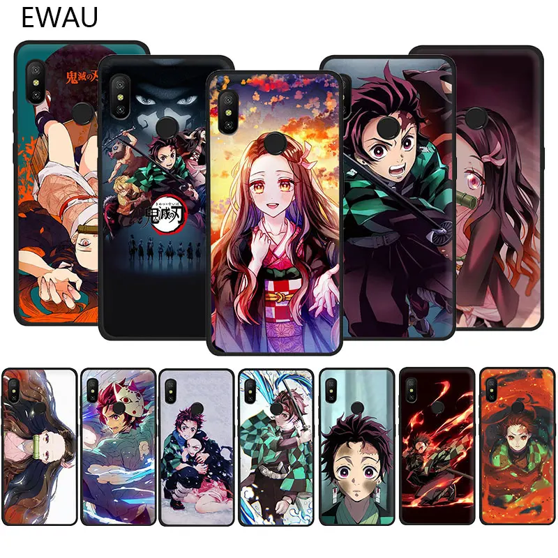 Мягкий чехол для телефона из термополиуретана с аниме Demon Slayer Kimetsu no Yaiba Redmi K30 K20 4A 4X