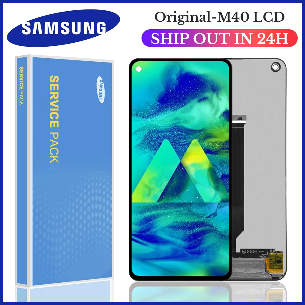 Оригинальный ЖК-дисплей 6 3 дюйма для Samsung Galaxy M40 M405 SM-M405FN/DS сенсорный экран
