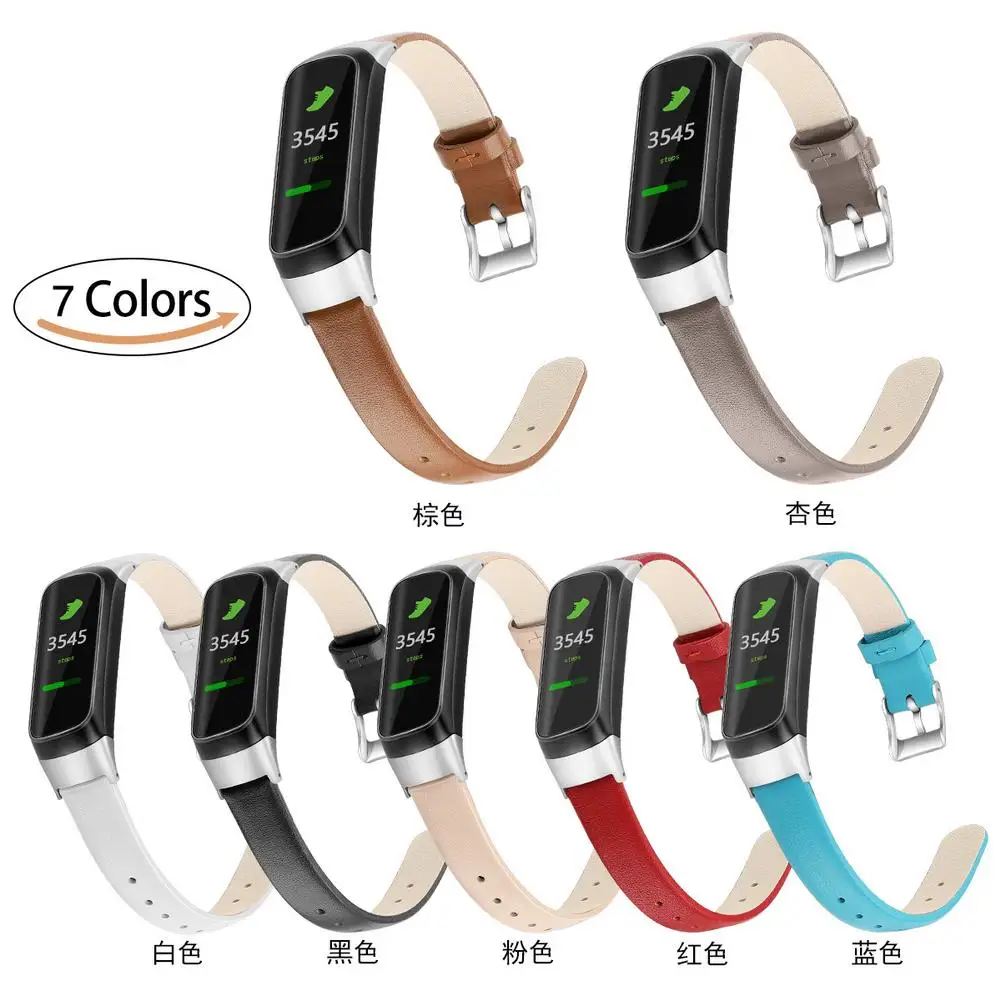 Замена кожаный ремешок для часов напульсники аксессуар-ремешок для samsung Galaxy Fit Sm-r370