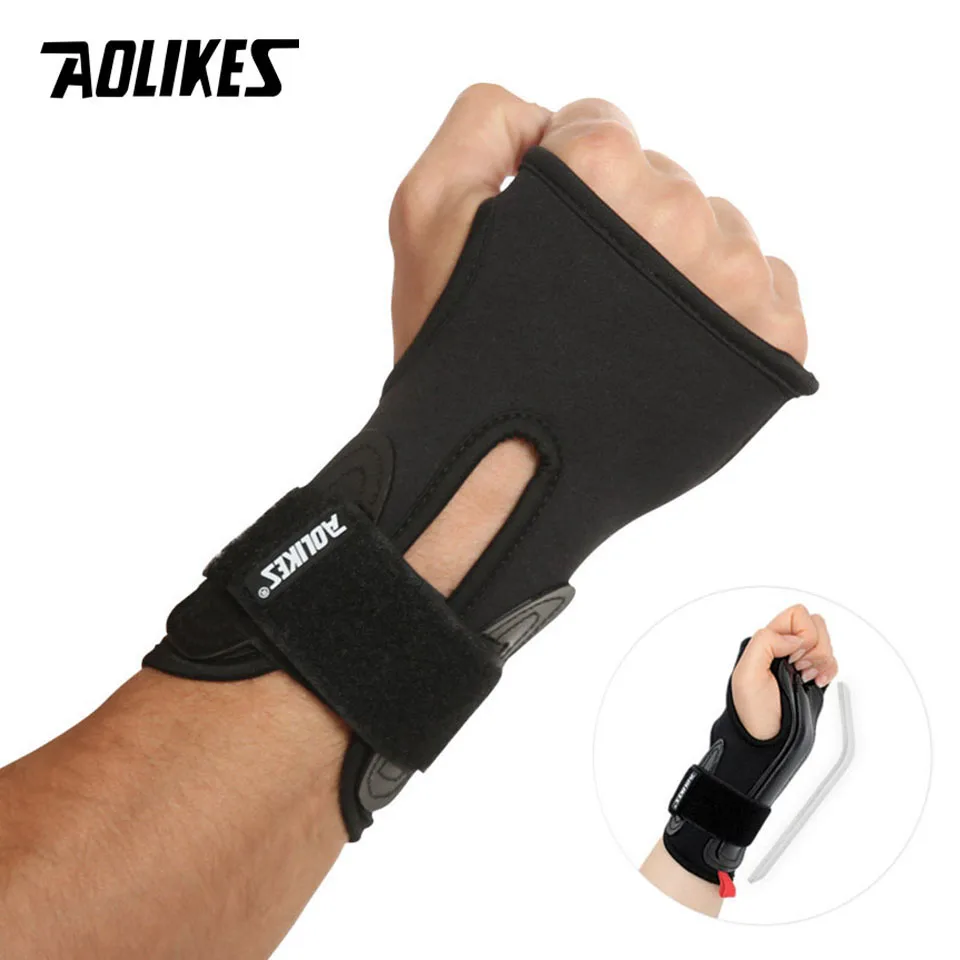 AOLIKES1PairSkiWristSupportGearHandProtectionRollerPalmPads