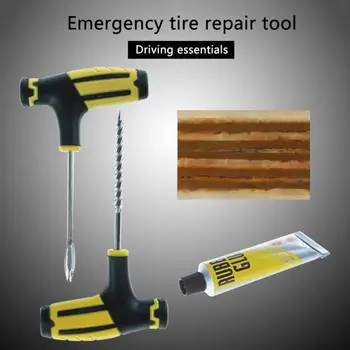 

Car Tire 8Pcs/set Repair Tool Tire Repair Kit Studding Tool Set Auto Bike Tubeless Tire Tyre Puncture Plug Garage Car Accessorie