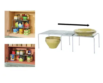 

Kitchen Cabinet Interior, 2 Piece Organizer Shelf