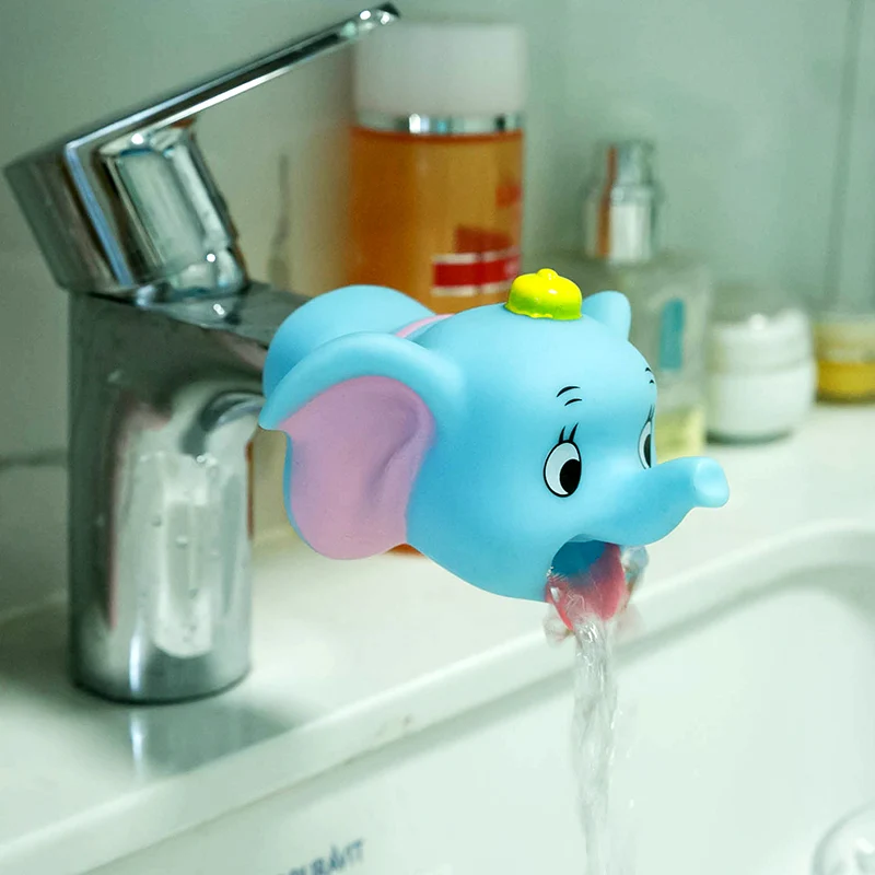 Children Bathroom Animal Shape Faucet Extender Water-saving Cartoon Kids Baby Wash-hand Faucet extension bathrooms Baby Bath Tool