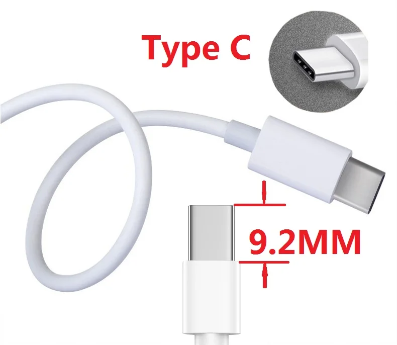 USB-C кабель для быстрой зарядки и синхронизации данных типа C для Oukitel K12 K9 C17 Pro WP2 WP1 WP5000 K10000 Max - Цвет: White Type c 9MM
