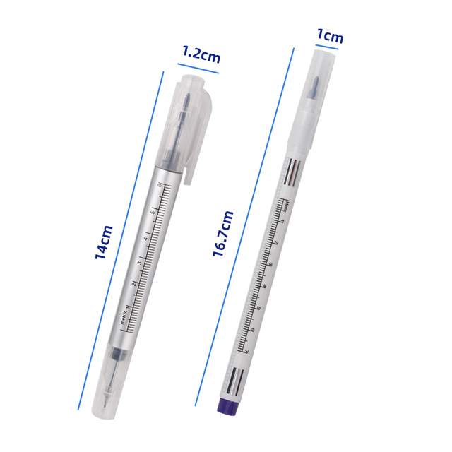 Head Surgical Skin Marker for Eyebrow Skin Marker Pen Tattoo Skin Marker Soft Measure Measuring Ruler Set Tool