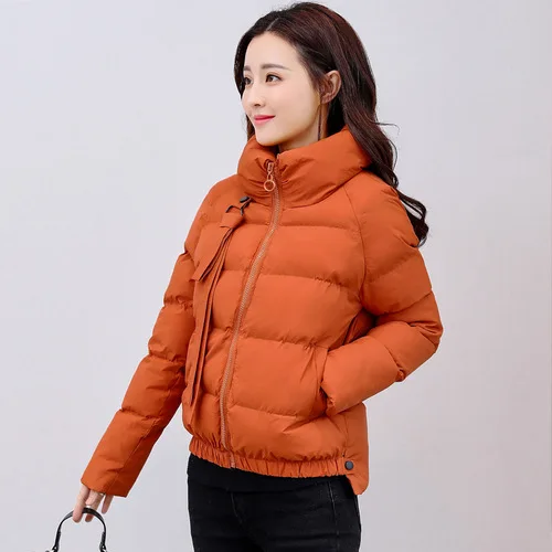 

Photo Shoot Winter New Style WOMEN'S Dress Korean-style Thick Cotton Coat Versatile Short Students Cotton-padded Clothes Thin Sm