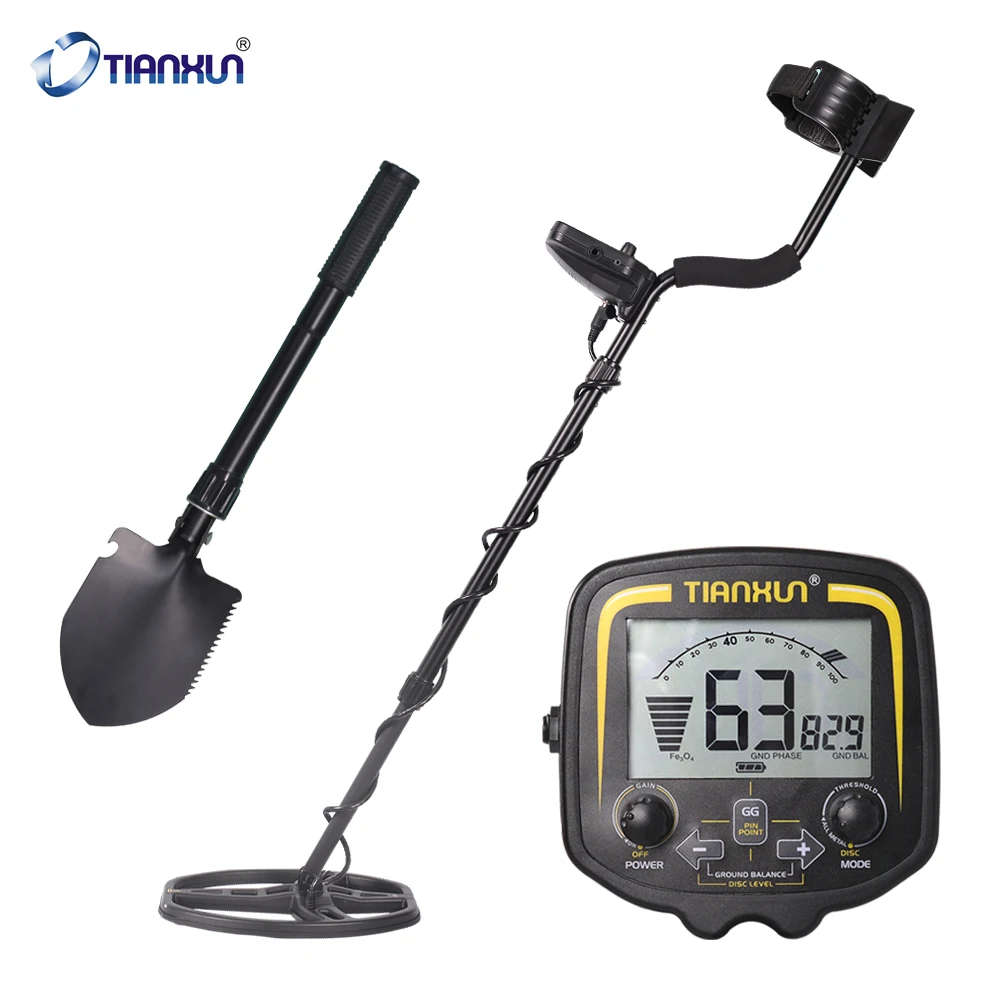 With Shovel TX-850+ GP360+ наушники+ сумка портативный высокочувствительный подземный металлический детектор для золота Охотник искатель ЖК-дисплей Глубина 2,5 м - Цвет: With Shovel