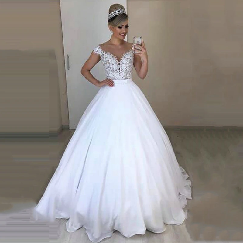 Vestido De Noiva уникальные 2 в 1 кружевные свадебные платья Съемная юбка свадебное платье с бантом
