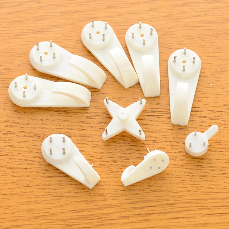 Multi Function Wall Mount Painting Photo Picture Frame Clock Mirror Nail Hook Hanger Seamless Nail adhesive hooks hanging hooks wall hooks picture frame hangers 10pcs